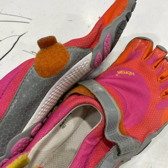 Vibram five fingers women's red barefoot running athletic shoes size 38 - Picture 5 of 5